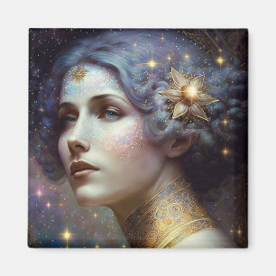 Cosmic Goddess Fantasy Art Magnet