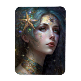 Cosmic Goddess Fantasy Art Magnet