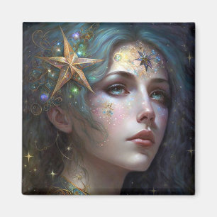 Cosmic Goddess Fantasy Art Magnet