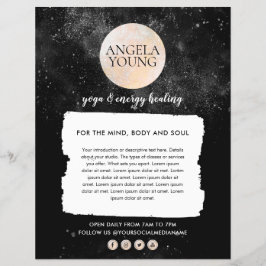 Cosmic Gold Moon Yoga, Life Coach, Astrologer Flyer