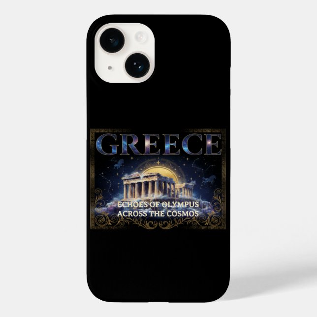 Cosmic Greece Ancient Temple Celestial Art Case-Mate iPhone Hülle (Rückseite)