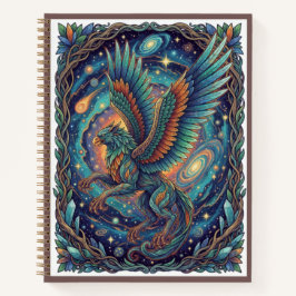Cosmic Griffin Guardian Zentangle Mythical Journal Notizbuch