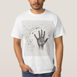 Cosmic Hand in Starry Galaxy – Surreal Spiritual S T-Shirt
