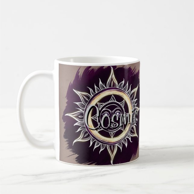 Cosmic Harmony Sun & Moon Design Kaffeetasse (Links)