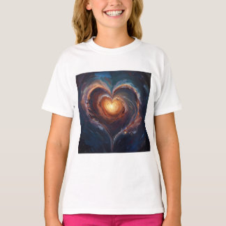 Cosmic Heart Galaxy Love Art – Universe Romance  T-Shirt