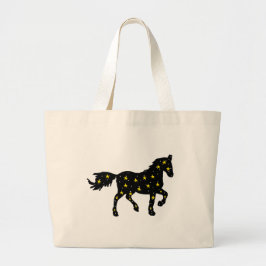 Cosmic Horse Sign Tote Bag Jumbo Stoffbeutel