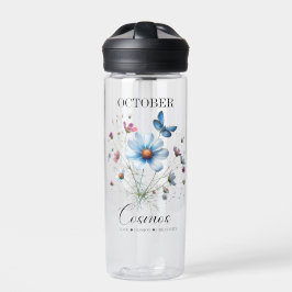 Cosmic Hydration October Birth Flower Water Bottle Trinkflasche