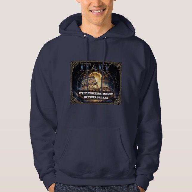 Cosmic Italy Roman Colosseum Celestial Art Hoodie (Vorderseite)