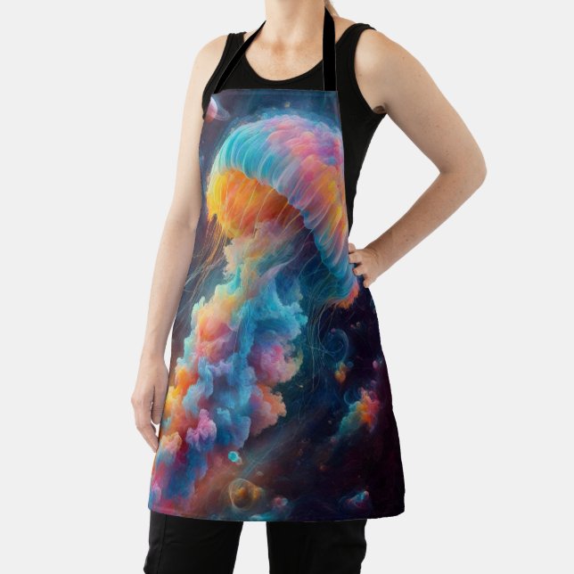 Cosmic Jellyfish Artwork Schürze (InSitu)