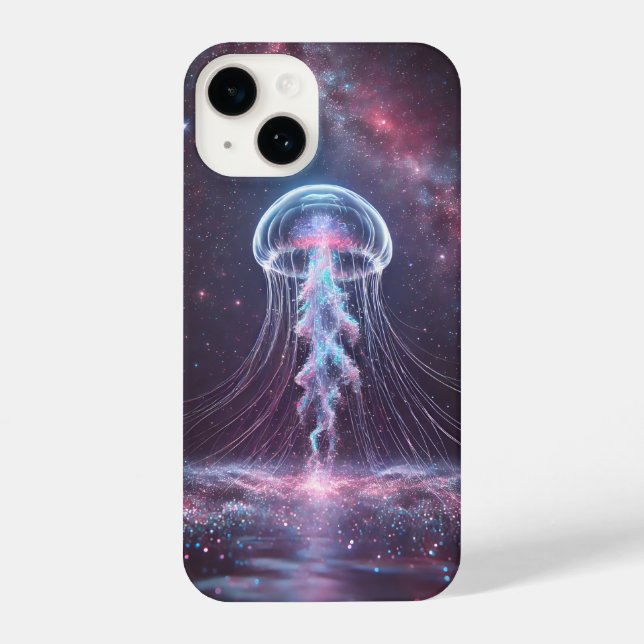 Cosmic Jellyfish iphone 14 case Hülle (Rückseite)