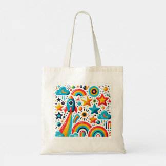 Cosmic Joy Tote Bag Design Tragetasche