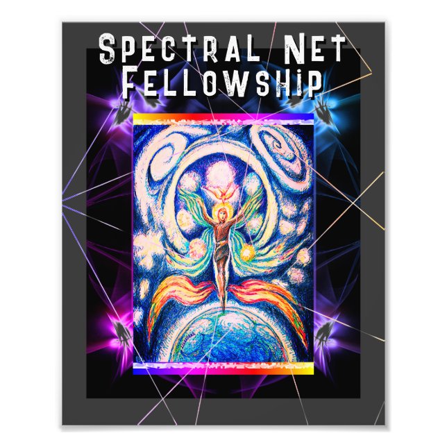 Cosmic Juggler Spectral Net Fellowship Fotodruck (Vorne)