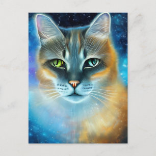 Cosmic Kitty Postcard Postkarte