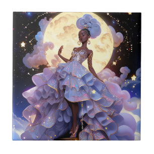 Cosmic Lady African American Fantasy Art Fliese