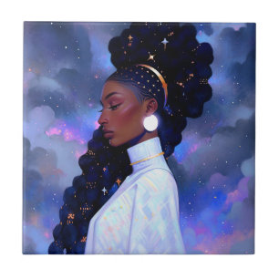 Cosmic Lady African American Fantasy Art Fliese