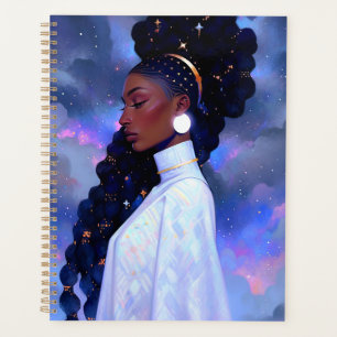 Cosmic Lady African American Fantasy Art Planer