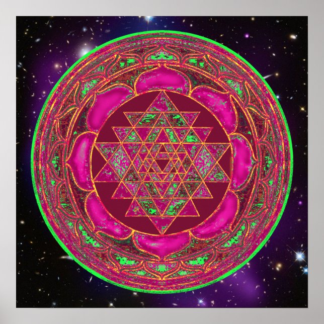 Cosmic Lakshmi Mandala Poster (Vorne)
