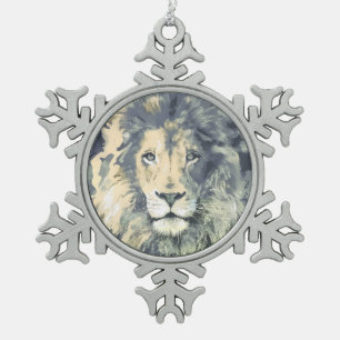 COSMIC LIKING Zinnschneeflocken Schneeflocken Zinn-Ornament