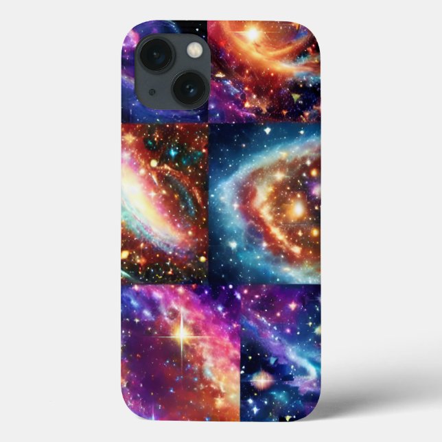 Cosmic lila Gold Rosa Case-Mate iPhone Hülle (Rückseite)