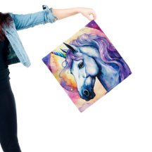 Cosmic Lila Unicorn Bandana