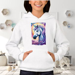 Cosmic Lila Unicorn Hoodie
