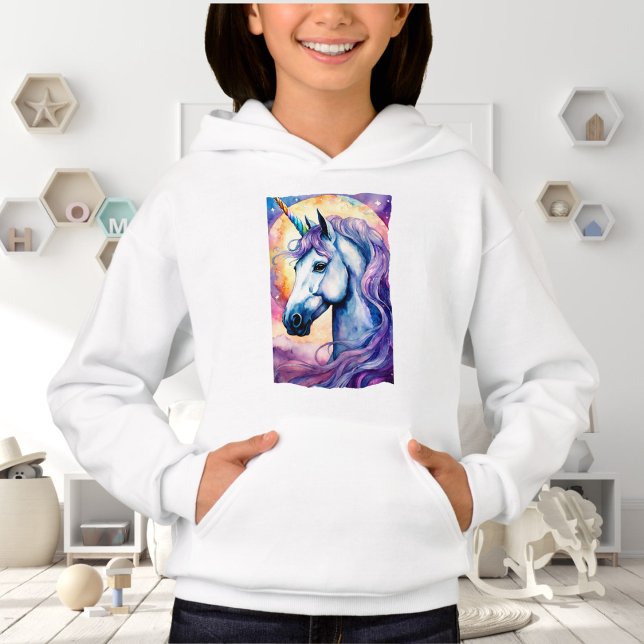 Cosmic Lila Unicorn Hoodie (Von Creator hochgeladen)