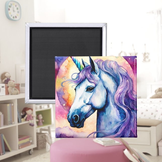 Cosmic Lila Unicorn Magnet (Von Creator hochgeladen)