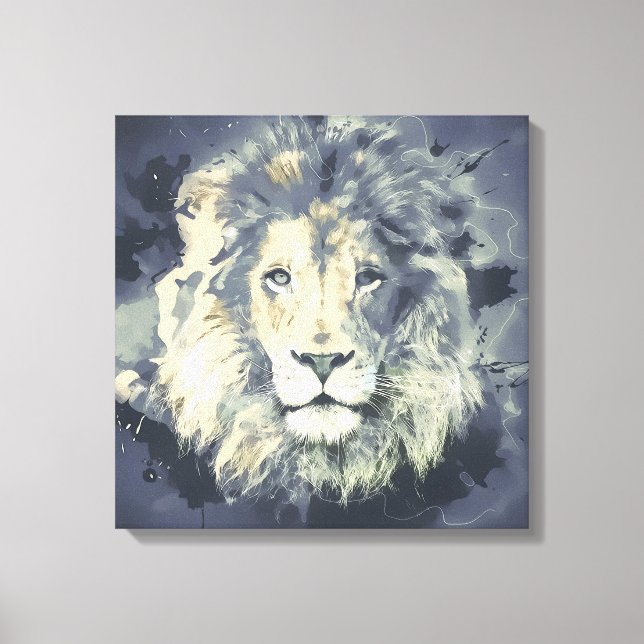 COSMIC LION KING CANVAS DRUCKEN LEINWANDDRUCK (Vorderseite)