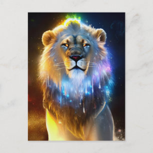 Cosmic Lion Postcard Postkarte