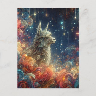 Cosmic Llama Postkarte