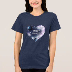 Cosmic Love Damen Tri-Blend – Galaxie-Thema Shirt