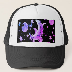 Cosmic Lunar Hat - Astronomisch Inspiriert Headwea Truckerkappe