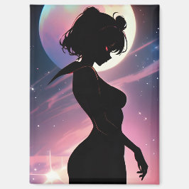 Cosmic Lunar Scout Anime Dream Magnet