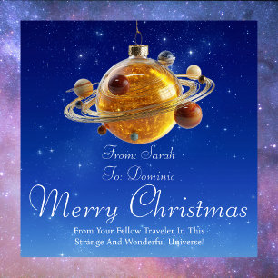 Cosmic Magnetic Christmas Card Magnetkarte