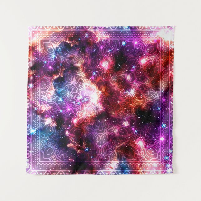 Cosmic Mandala #12 Wandteppich (Vorderseite)