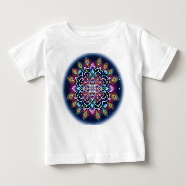 Cosmic Mandala Baby T - Shirt (Vorderseite)