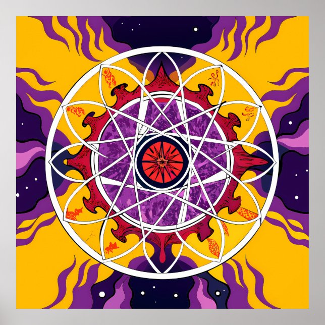 Cosmic Mandala Poster (Vorne)