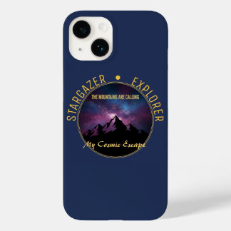 Cosmic-Mountain-Calling-Fall Case-Mate iPhone 14 Hülle