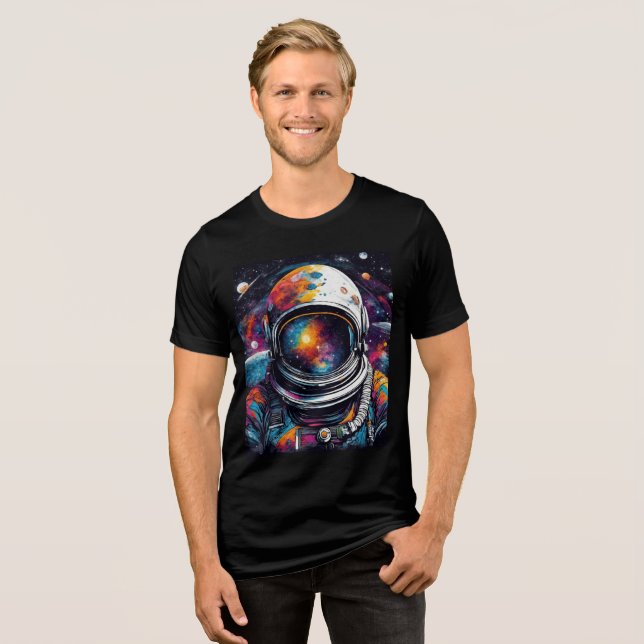 Cosmic Odyssey - Fühlen Sie das Universum in sich! Tri-Blend Shirt (Vorderseite voll)