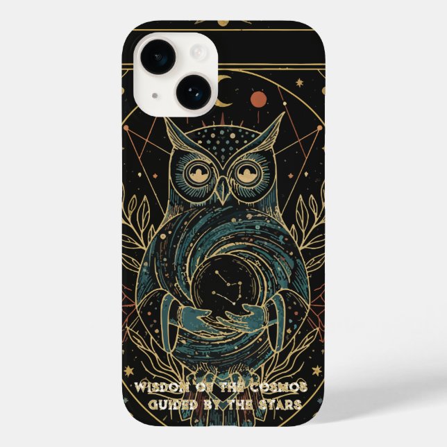 Cosmic Oracle Owl • Mystical Celestial  Case-Mate iPhone Hülle (Rückseite)