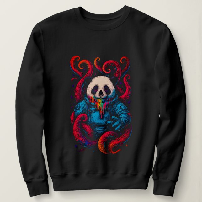 Cosmic Panda Kraken Sweatshirt (Design vorne)