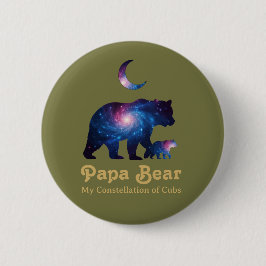 Cosmic Papa Bear & Cub Button