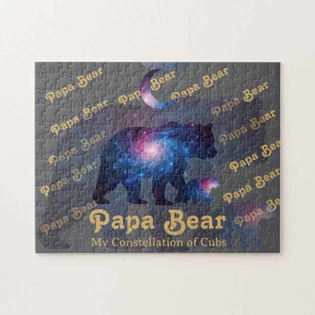 Cosmic Papa Bear & Cub Puzzle (Horizontal)