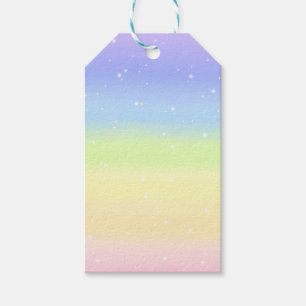 Cosmic Pastel Rainbow Geschenkanhänger
