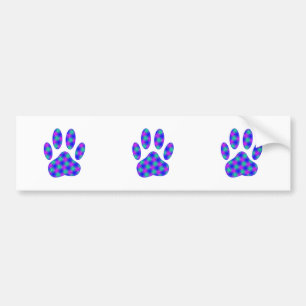 Cosmic Paw Print Autoaufkleber