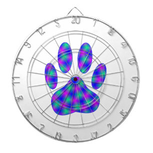 Cosmic Paw Print Dartscheibe