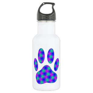 Cosmic Paw Print Edelstahlflasche