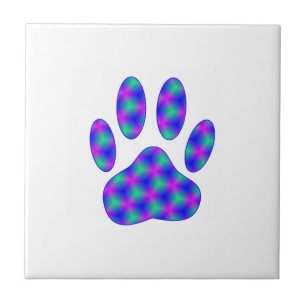 Cosmic Paw Print Fliese