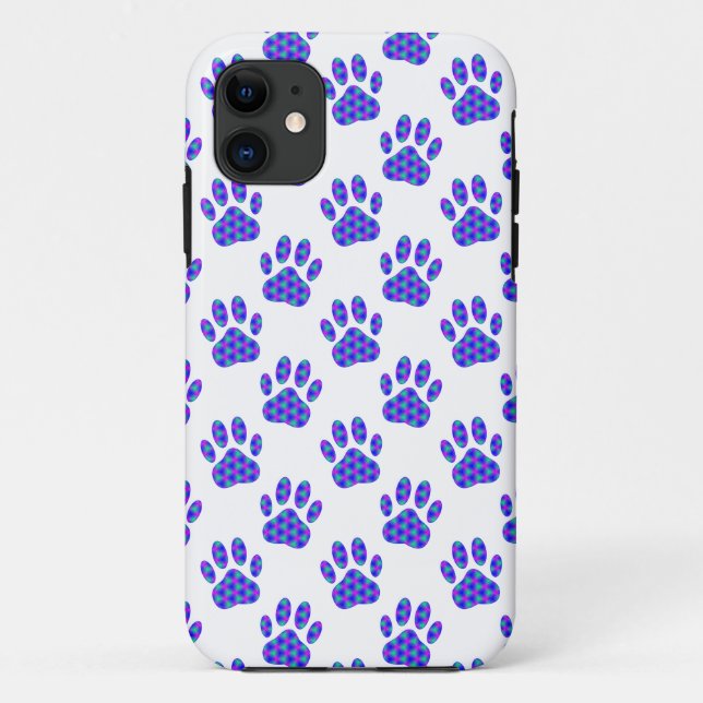 Cosmic Paw Print Pattern Case-Mate iPhone Hülle (Rückseite)