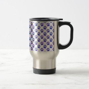 Cosmic Paw Print Pattern Reisebecher